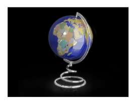 Эксклюзивный подарок не имеет мировых аналогов (!) ручная ювелирная работа глобус сделан из чистого серебра 999,9 пробы, покрытого ра