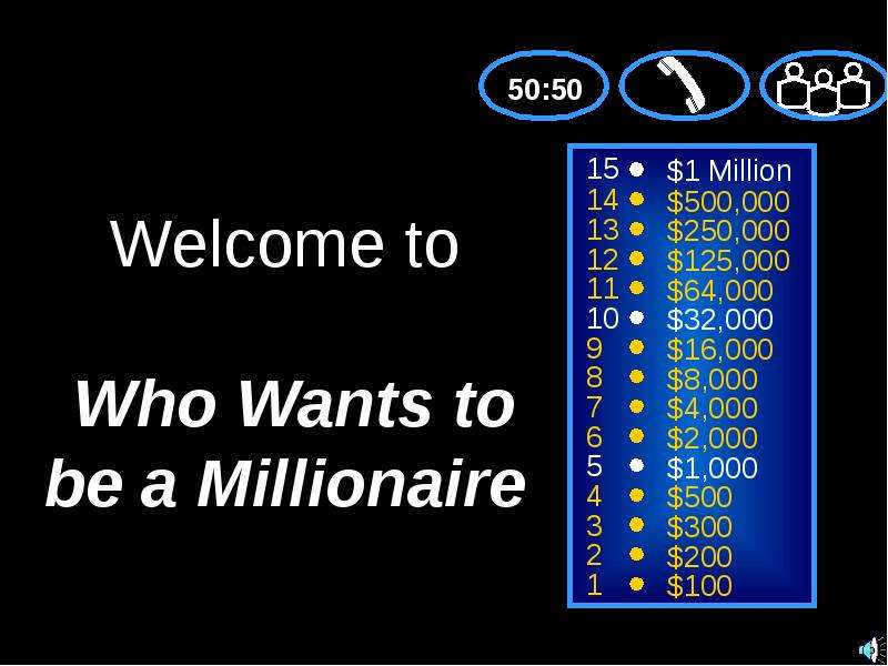 Who Want To Be A Millionaire Ppt Game