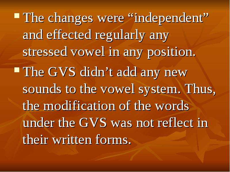 EARLY MODERN ENGLISH PHONOLOGICAL AND MORPHOLOGICAL SYSTEM