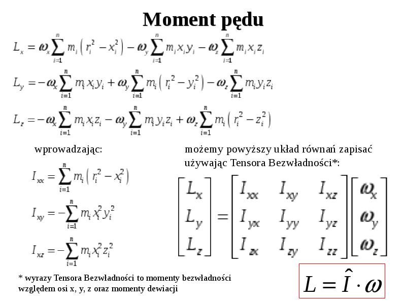 Dynamika Bry Y Sztywnej