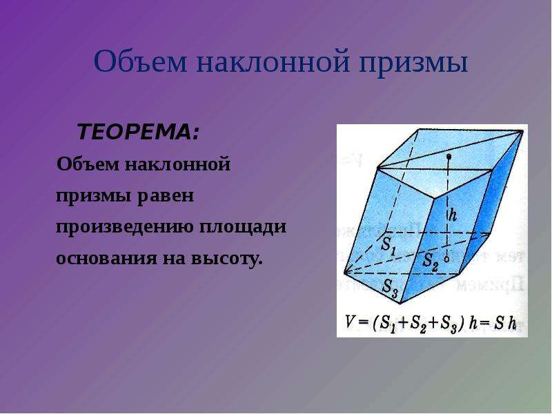 Презентация на тему призма 9 класс