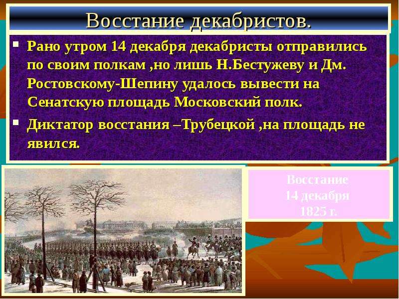 Восстание декабристов презентация по истории 9 класс