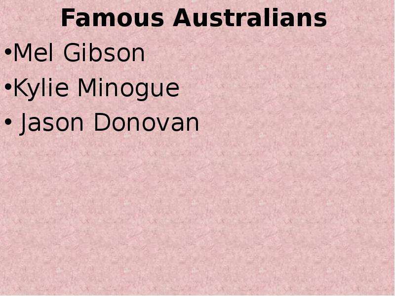 Famous australians