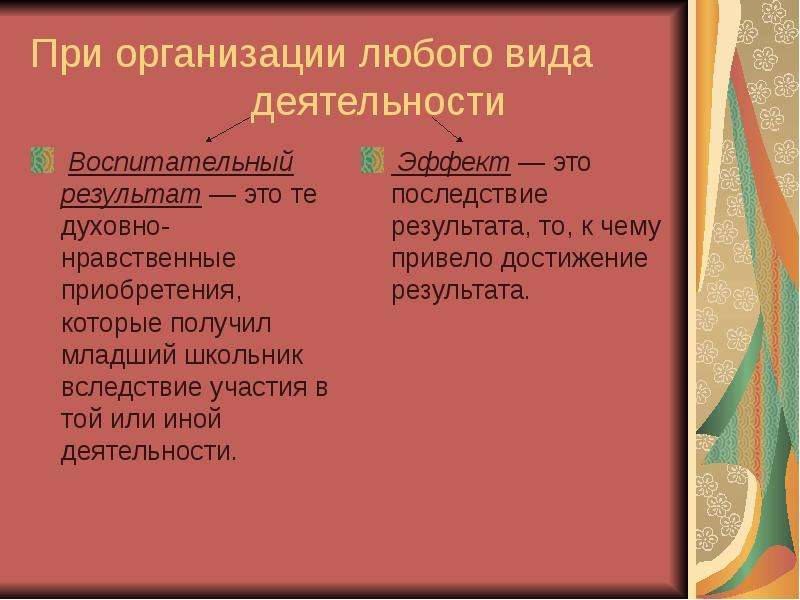 Духовный результат