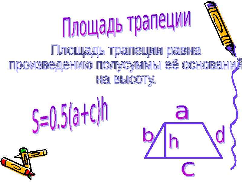 Презентация на тему площади геометрических фигур