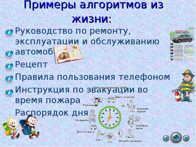 Презентация по теме алгоритмы в нашей жизни