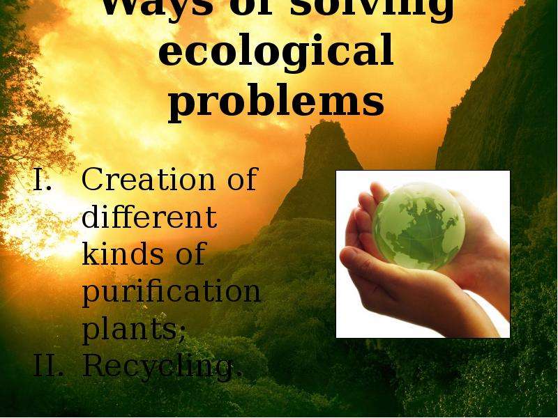 Ecological problems схема