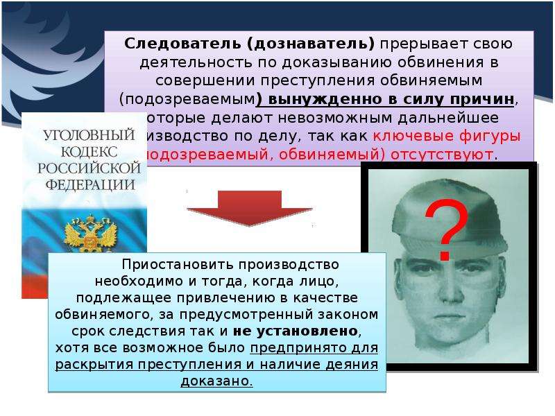 Основание приостановление следствия. Предварительное следствие. Понятие и условия приостановления предварительного следствия. Классификация общих условий предварительного расследования. Франция предварительное расследование.