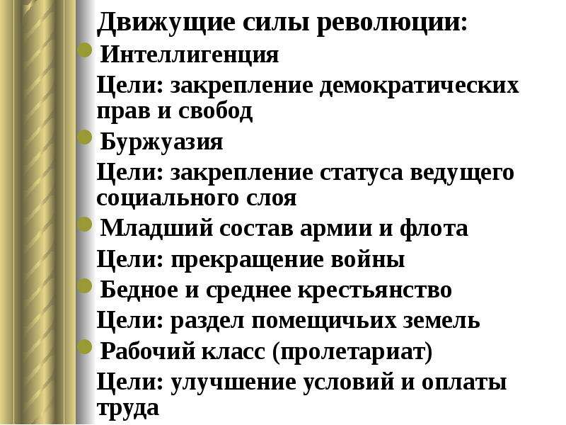 Сила революция. Движущие силы Октябрьской революции. Движущие силы революции 1917. Политические движущие силы революции 1917-1922. Движущие силы Февральской революции.