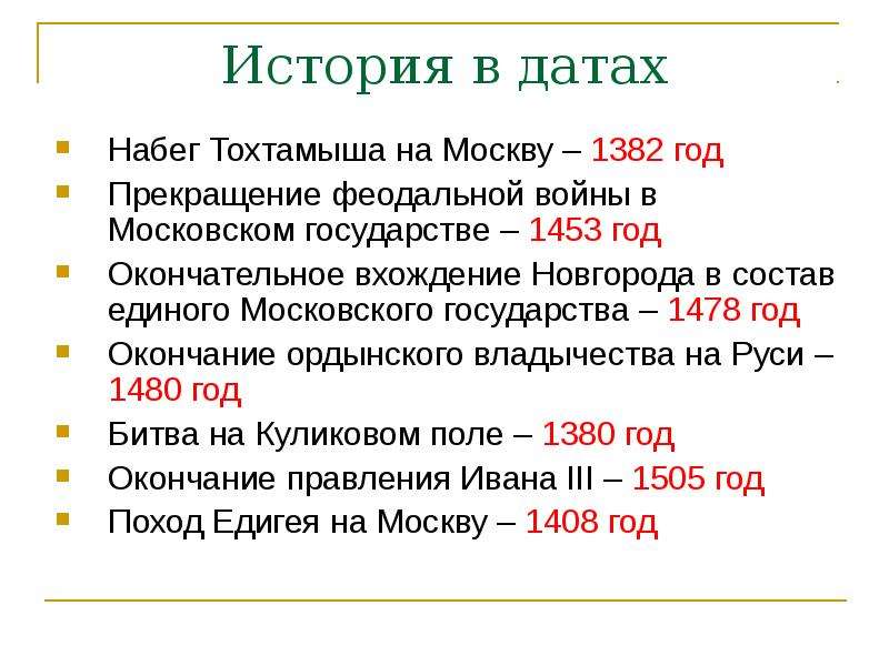 Задачи похода тохтамыша на москву по плану