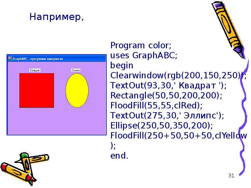 Графика в паскале abc презентация