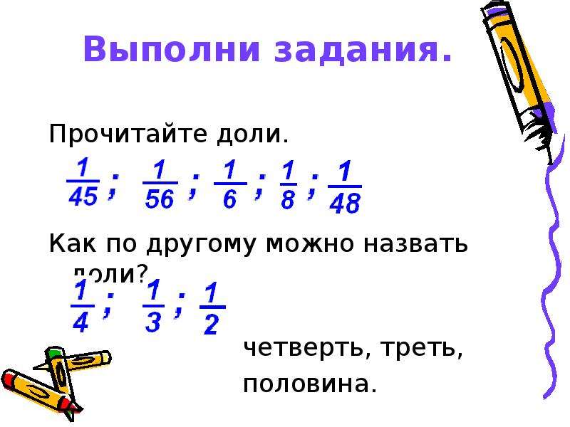 Обыкновенные дроби 5 класс презентация