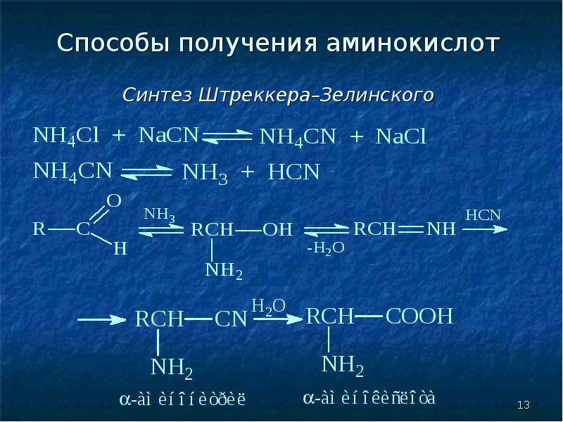 Получение аминов презентация