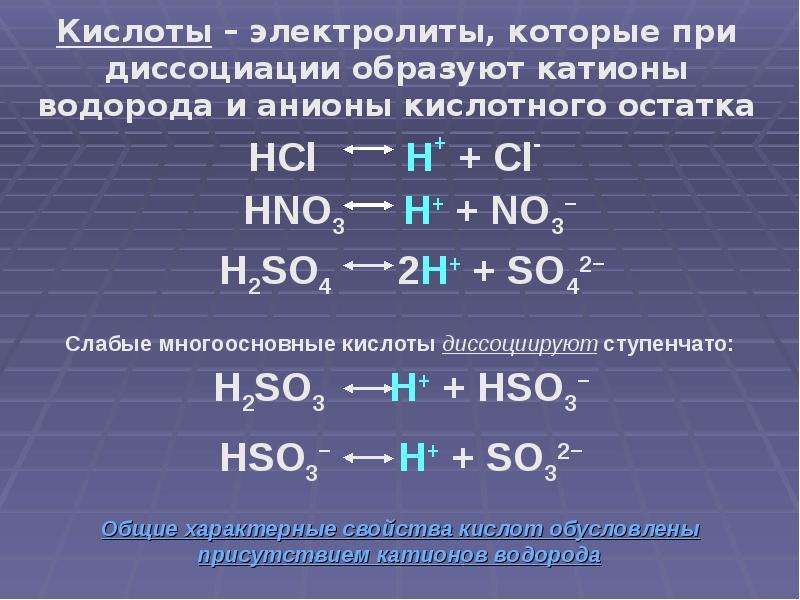 Презентация диссоциация кислот оснований и солей 9 класс рудзитис