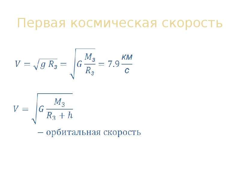 Формула первого космическая. Первая космическаскорость. Первая Космическая скорость. Первая Космическая скорость формула. Формула космической скорости в физике.