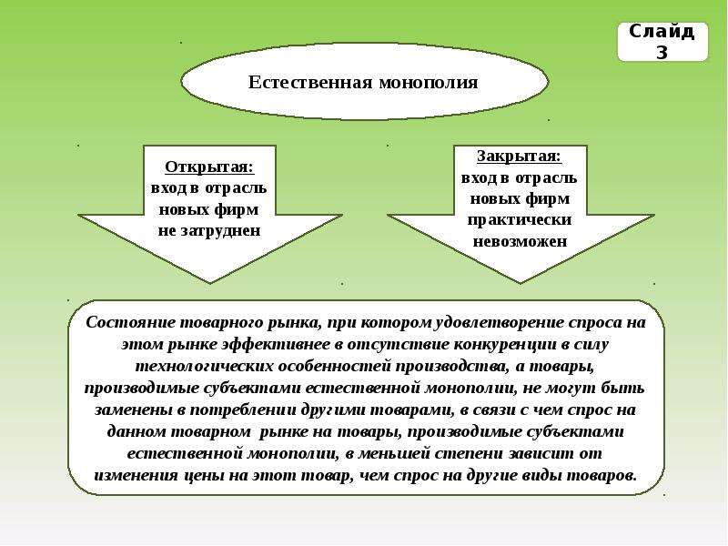 Естественные монополии презентация