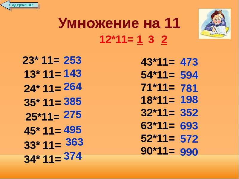 11 умножить на 11 в столбик. Умножение на 11. Как умножать на 11. Таблица умножения на 12. Устный счет умножение двузначных чисел.
