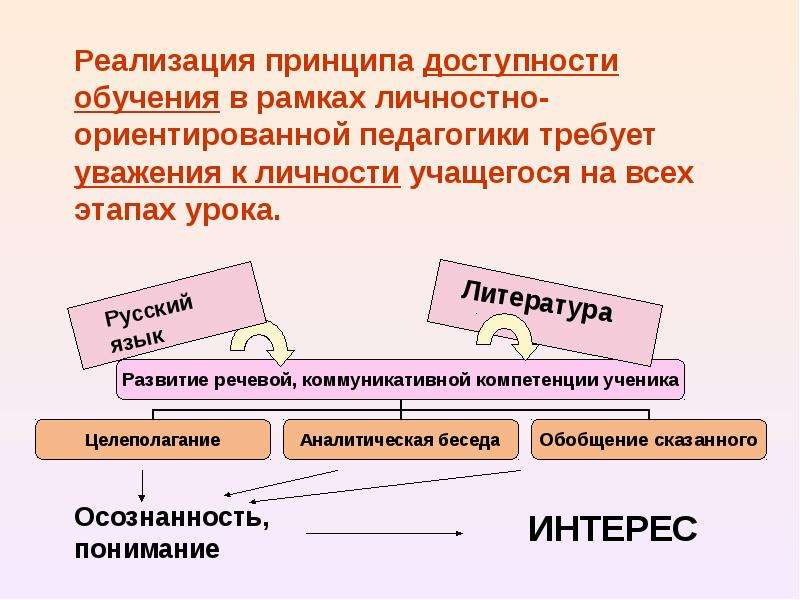 Реализация литературе. Реализация принципа доступности обучения. Принцип доступности обучения в педагогике. Реализация принципа доступности в педагогике. Принцип доступности обучения примеры.