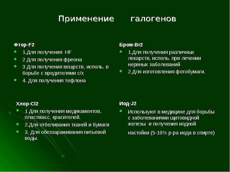 Значение галогенов. Биологическое значение галогенов таблица. Биологическое значение галогенов. Биологическое значение галогенов и их применение таблица. Применение галогенов.