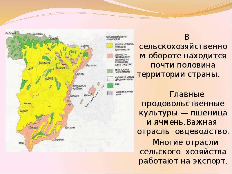 Испания презентация по географии 11 класс