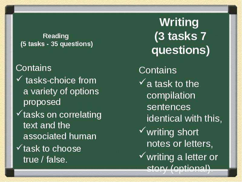 Read the text choose true or false. Preliminary English Test Listening.