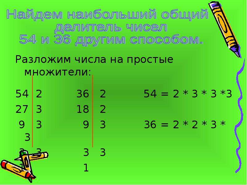 Множитель делитель. Общий простой делитель. Разложите на простые множители число 36. Разложить на простые числа. Наибольший простой делитель.