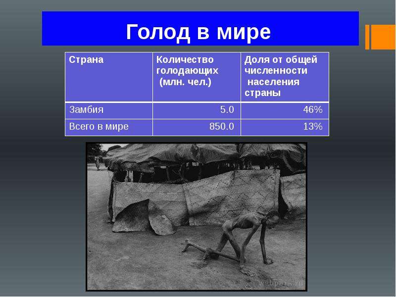 Презентация проблема голода в мире презентация