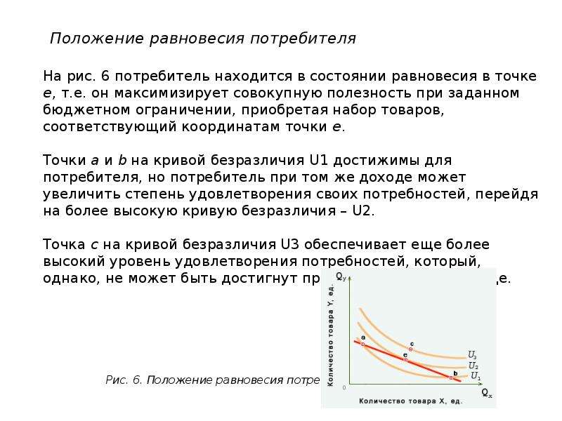 Положение 26. Положение равновесия. Положение равновесия потребителя. Точка равновесия потребителя. Статическое равновесие потребителя.