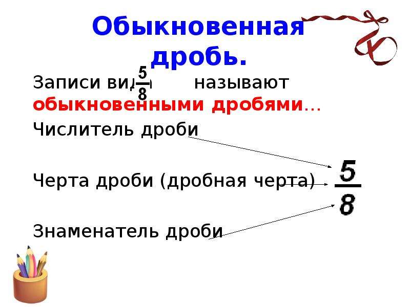 Дробная черта. Обыкновенные дроби. Числитель знаменатель дробная черта. Черта дроби. Запись дробей.