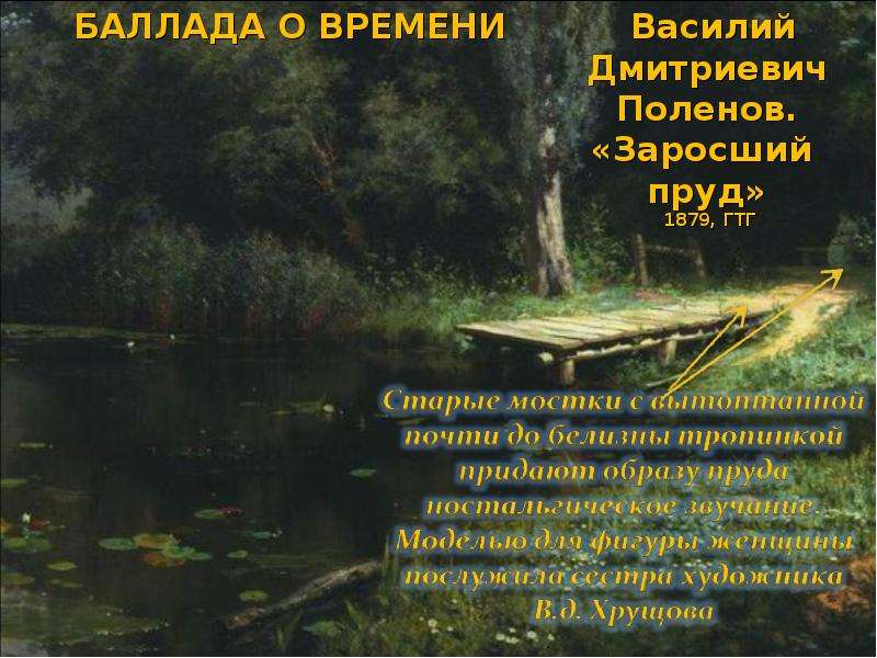 Рассмотри репродукцию картины в д поленова заросший пруд какие водные растения ты узнал на картине