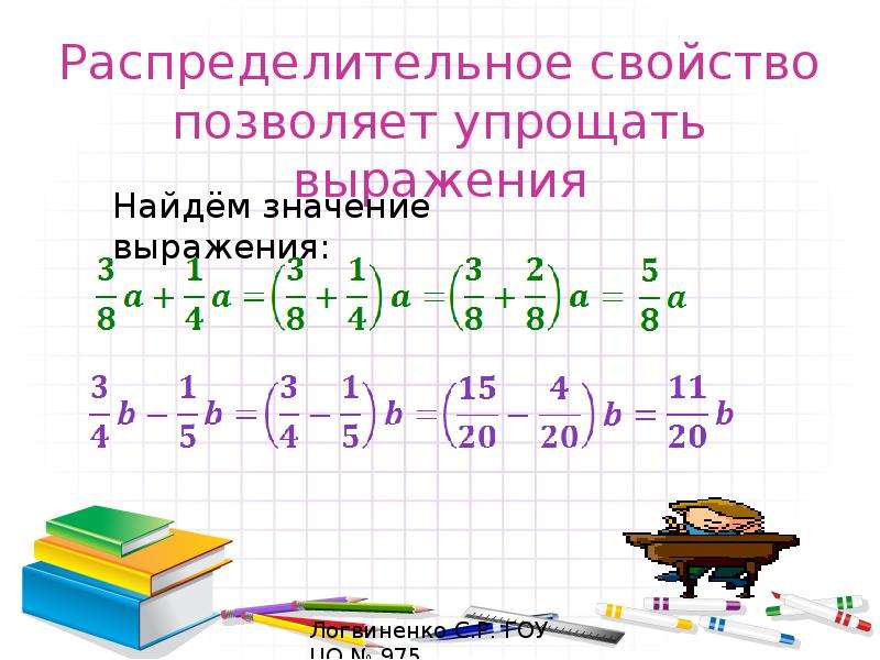 Подобные слагаемые 6 класс презентация виленкин