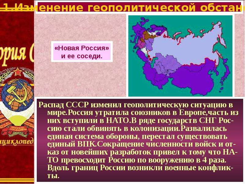 Геополитическое положение и внешняя политика в 1990 е гг презентация