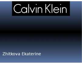 Презентация Calvin Klein