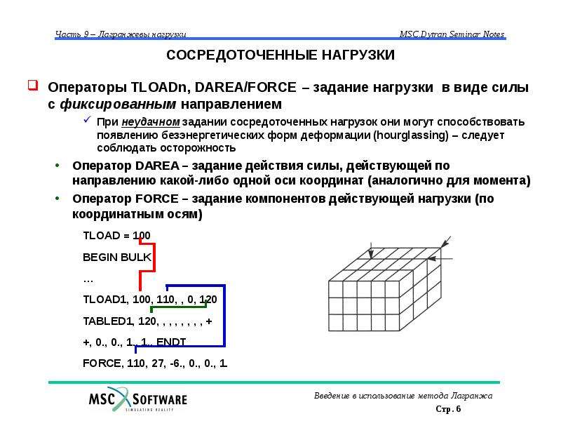 Усилия сосредоточены