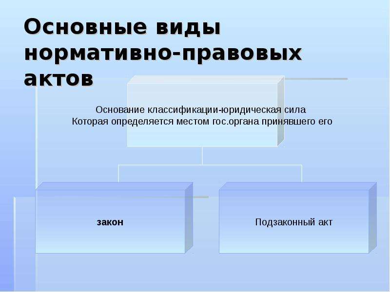 Какой вид нормативно правового акта