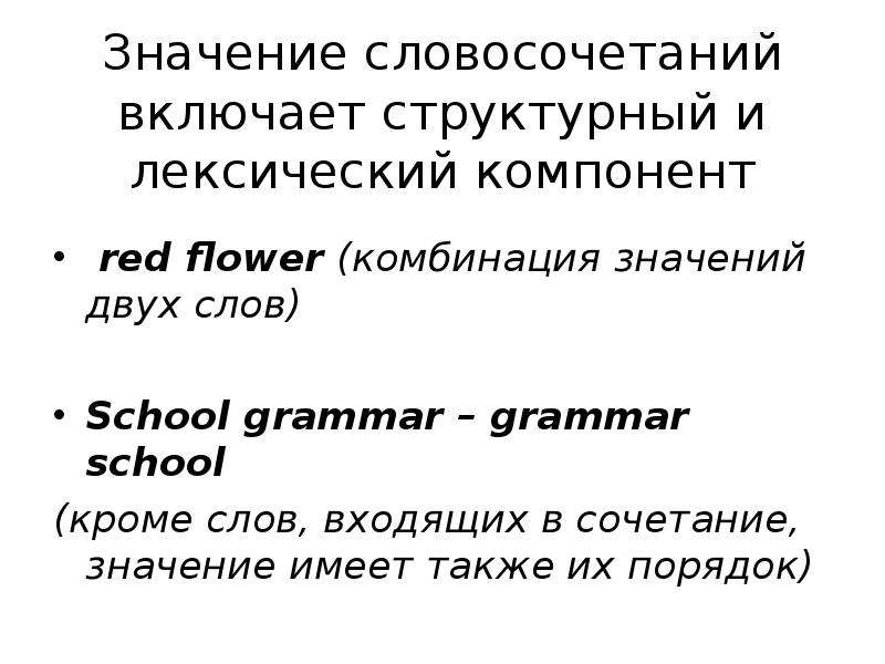 Лексическая и грамматическая основа слова. Включит словосочетания. Значение словосочетания острое слово. Значение словосочетания течение времени. Значение словосочетания Соборные школы.