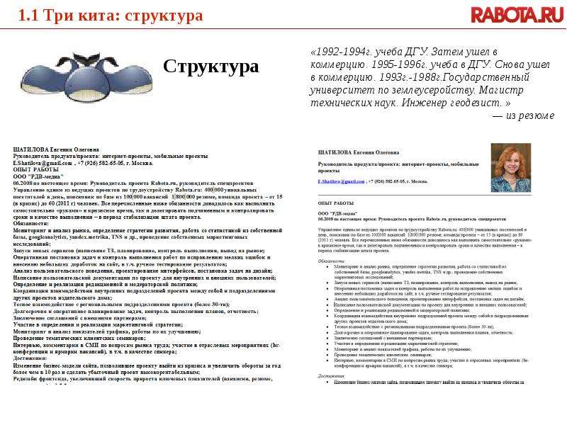 Черный пояс по резюме Шатилова Евгения, руководитель проекта Rabota.ru Москва, 2011. - презентация_, слайд №3