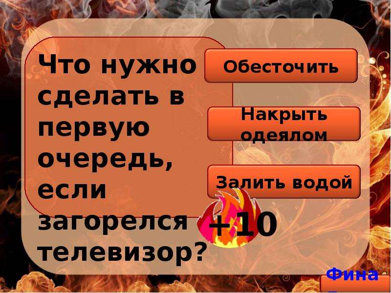 Правда в воде не горит. Что нужно сделать в первую очередь, если загорелся телевизор.. Что нельзя делать если загорелась одежда. Если на вас загорелась одежда то вы. Загорелась одежда катится по земле.