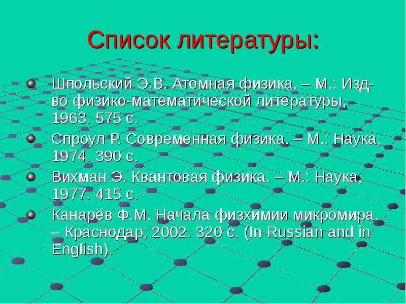 Физика математика литература. Эффект Шпольского. Шпольский атомная физика. Спроул современная физика. Вихман э. квантовая физика.