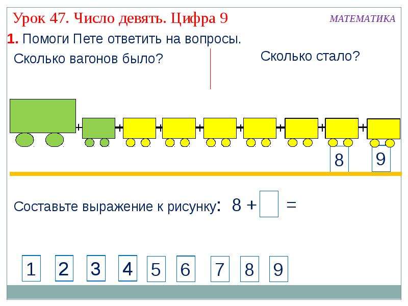 Презентация цифра 9