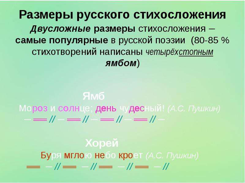 Размеры стихосложения. Двусложные Размеры стихосложения. Размер стихосложения стихотворения. Хорей размер стиха.