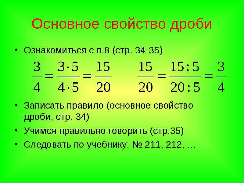 Основное сокращение дробей 6 класс. Свойства дробей 6 класс правило. Основное свойство дроби правило. Расскажите основное свойство дроби. Основное свойство дроби 6 класс правило.