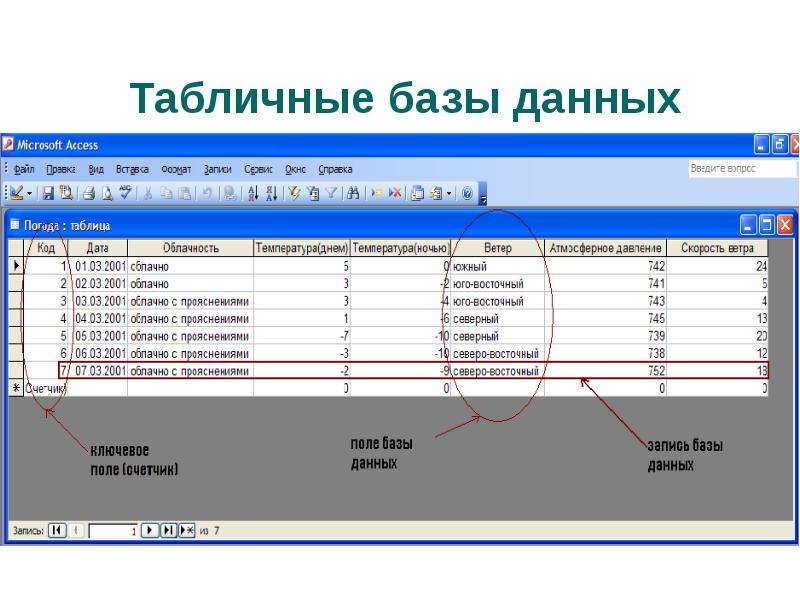 Представление таблицы базы данных. Таблица по информатике 11 класс база данных. Базы данных Информатика 11 класс. Таблица базы данных погода. Таблица базы данных Информатика 11 класс.