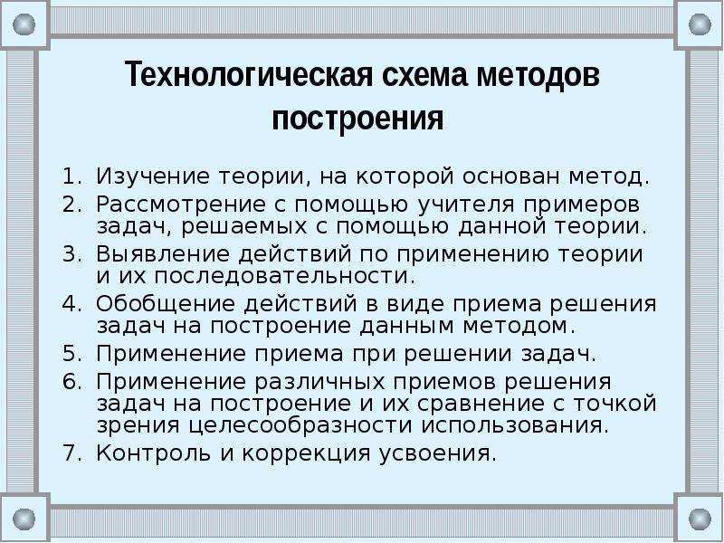 Изучаемый построенный. Теория выучить задачи на построение. Особенности построения начального курса математики вопросы теории. Теория чисел в школьном курсе математики. Рефират на тему применение теории пеогора.