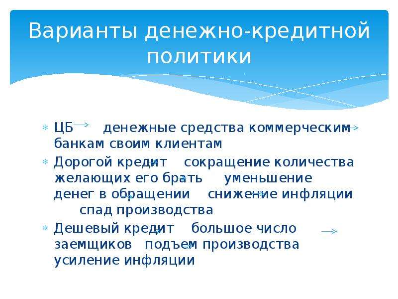 Дорогой кредит. Кредит сокращает количество денег в обращении. Кредит приводит к сокращению общего количества денег в обращении. Какое слово пропущено дорогие кредиты приводят.