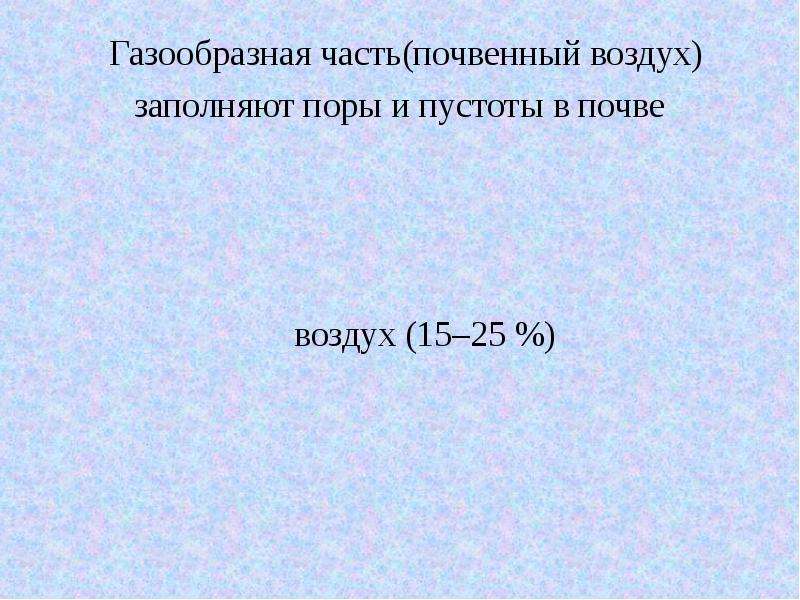 Воздух заполняет. Газообразная часть. Газообразная часть почвенный воздух рисунок 2 5 2 в учебнике 8 класс.