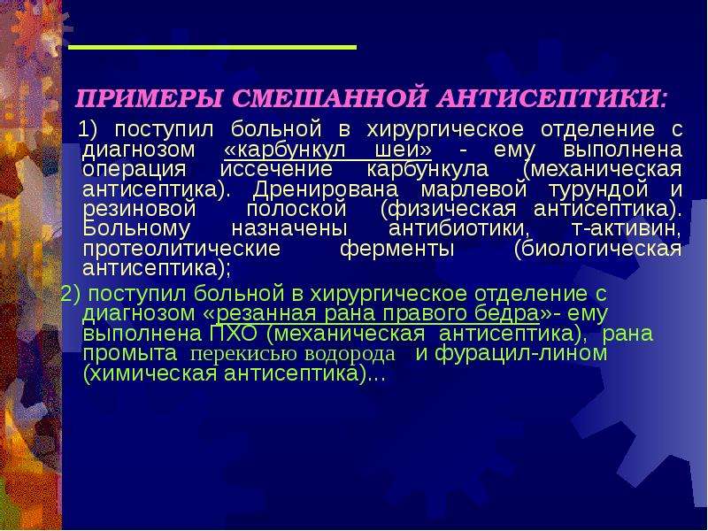 Проект по химии на тему антисептики