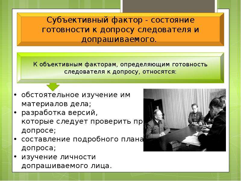 Жизнь субъективна. Психологические особенности допроса кратко. Психологические аспекты допроса. Психологические аспекты подготовки следователя к допросу. План подготовки к допросу.