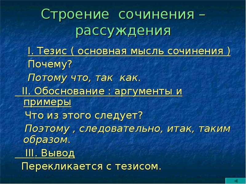 Сочинение стр. Структура сочинения рассуждения. Строение сочинения. Строение сочинения рассуждения. Строение сочинения-рассуждения тезисы.