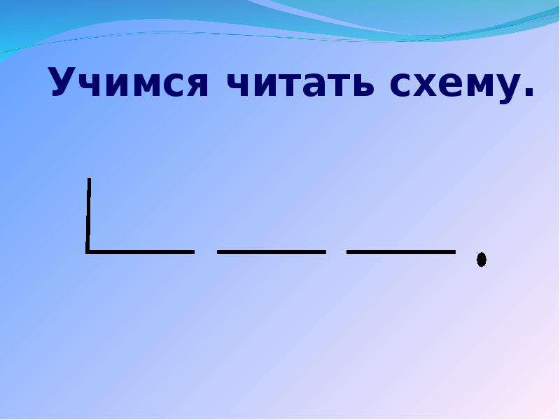 Как обозначаются предложения в 1 классе схема